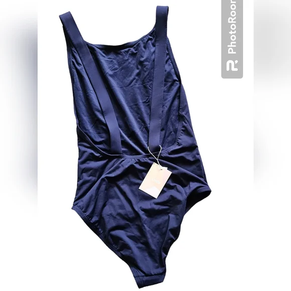 Andie Swim Navy Montauk One-Piece Swimsuit - - Picture 4 of 5